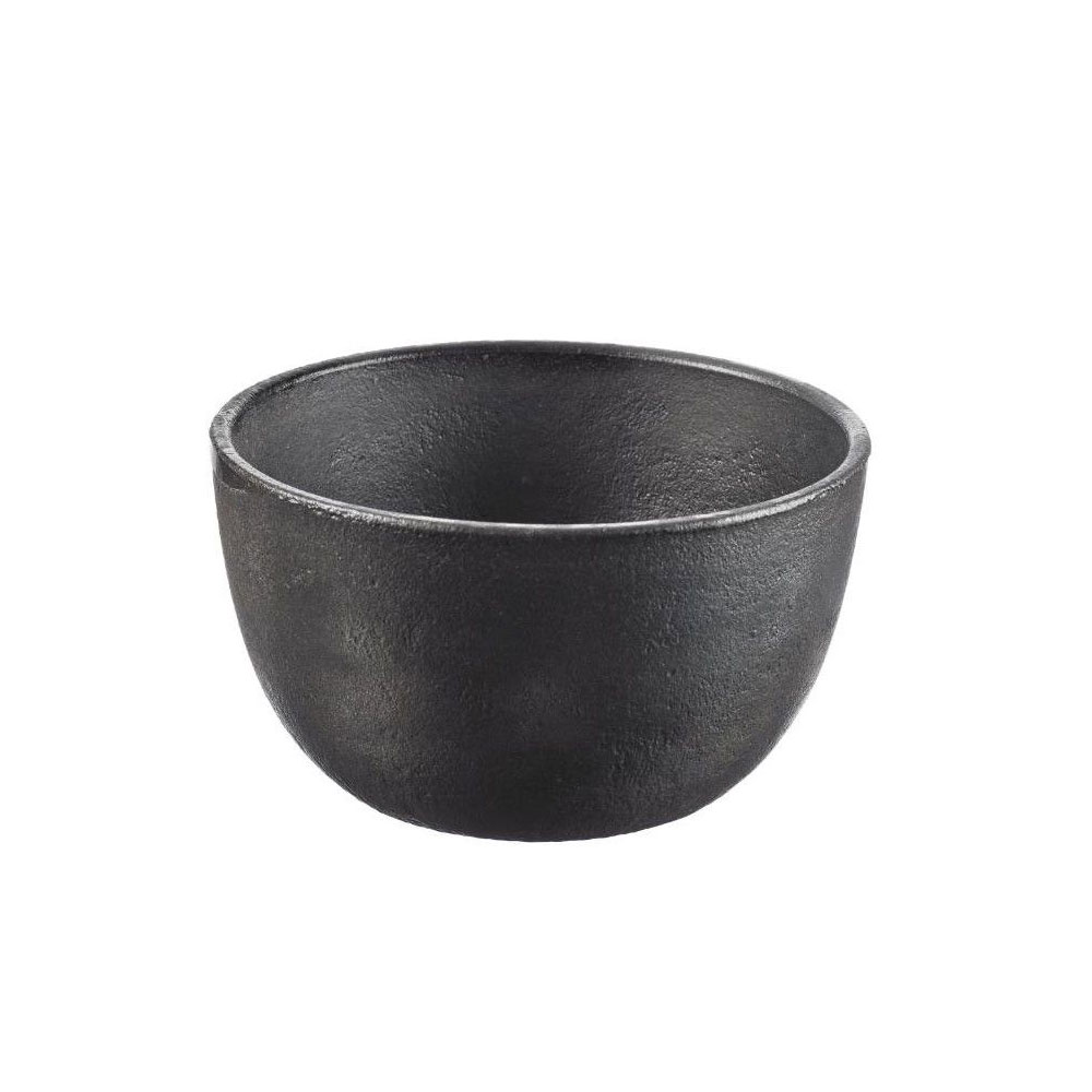 Large Blackened Cast Iron Bowl - Georgeson Style