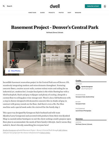 Dwell: Central Park Basement Remodel