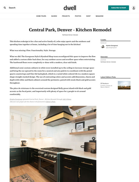 Dwell: Central Park Kitchen Remodel